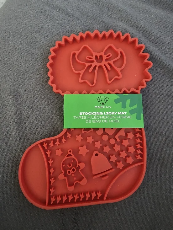One Paw Stocking Lick Mat 🐕 - Picture 1 of 2